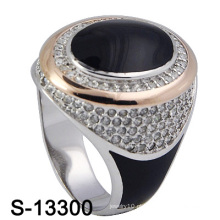 Hot-Selling 925 prata esterlina jóias esmalte homem anel.